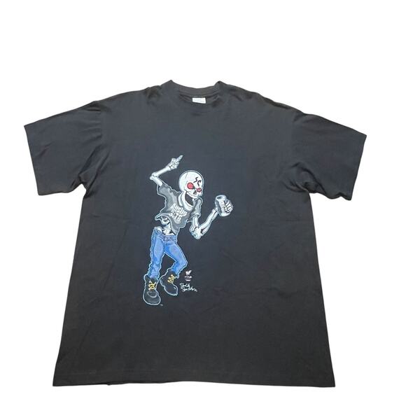 NEW Stone Cold Steve Austin T Shirt Mens Large Black Hell Yeah WWF Vintage 1997 - Picture 2 of 11